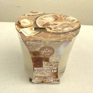 Limited Edition Glade Marshmallow Irish Cream Glass Candle New